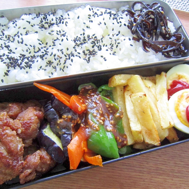 パサパサしないポテトフライ弁当(^.^)/~~~